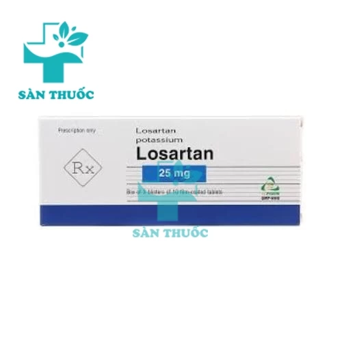 Losartan 25mg TV.Pharm - Điều trị tăng huyết áp hiệu quả